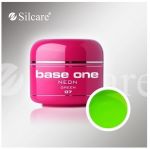neon 7 Green base one żel kolorowy gel kolor SILCARE 5 g